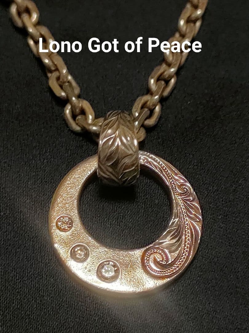 ★値下げ中★希少創業当時 Lono Got of Peace手彫りネックレス★