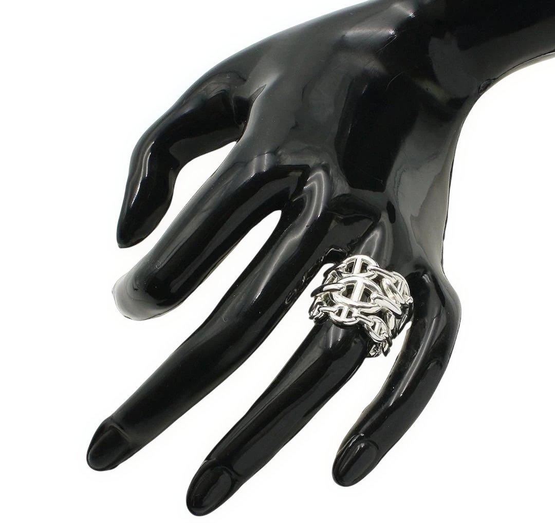 エルメス 50 アンシェネGM シェーヌダンクルリング　指輪