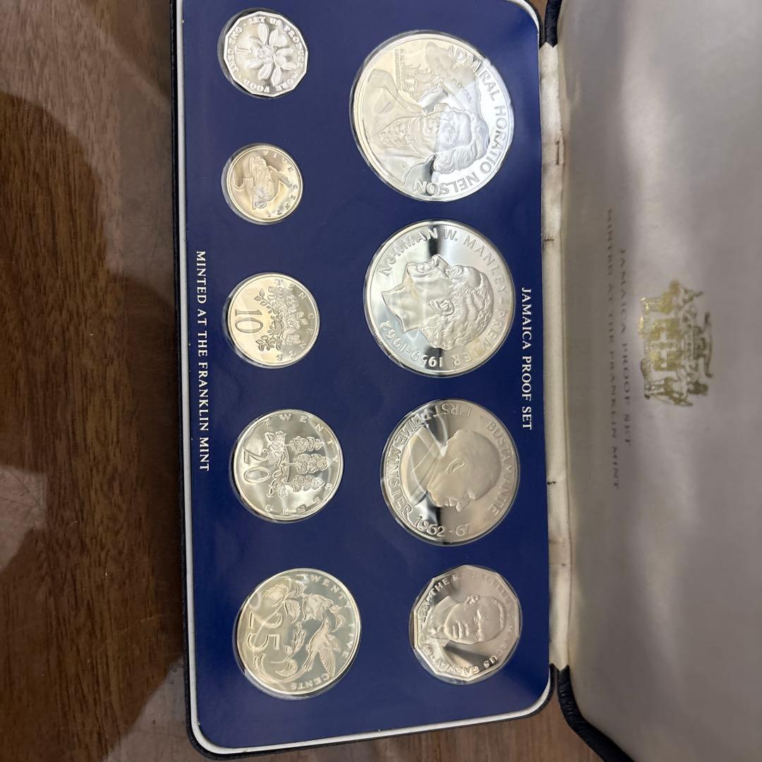 1976年 ジャマイカ プルーフコイン 9種セット【大型銀貨2枚含・証明