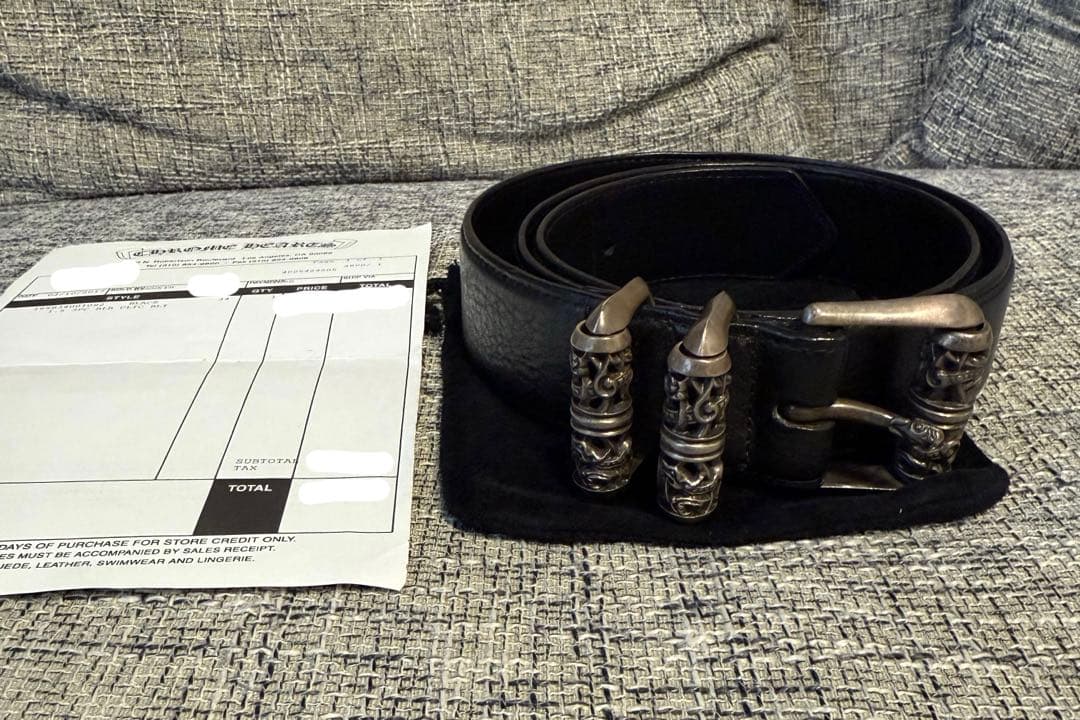 クロムハーツ ケルティックローラーベルト 34インチ 原本付！