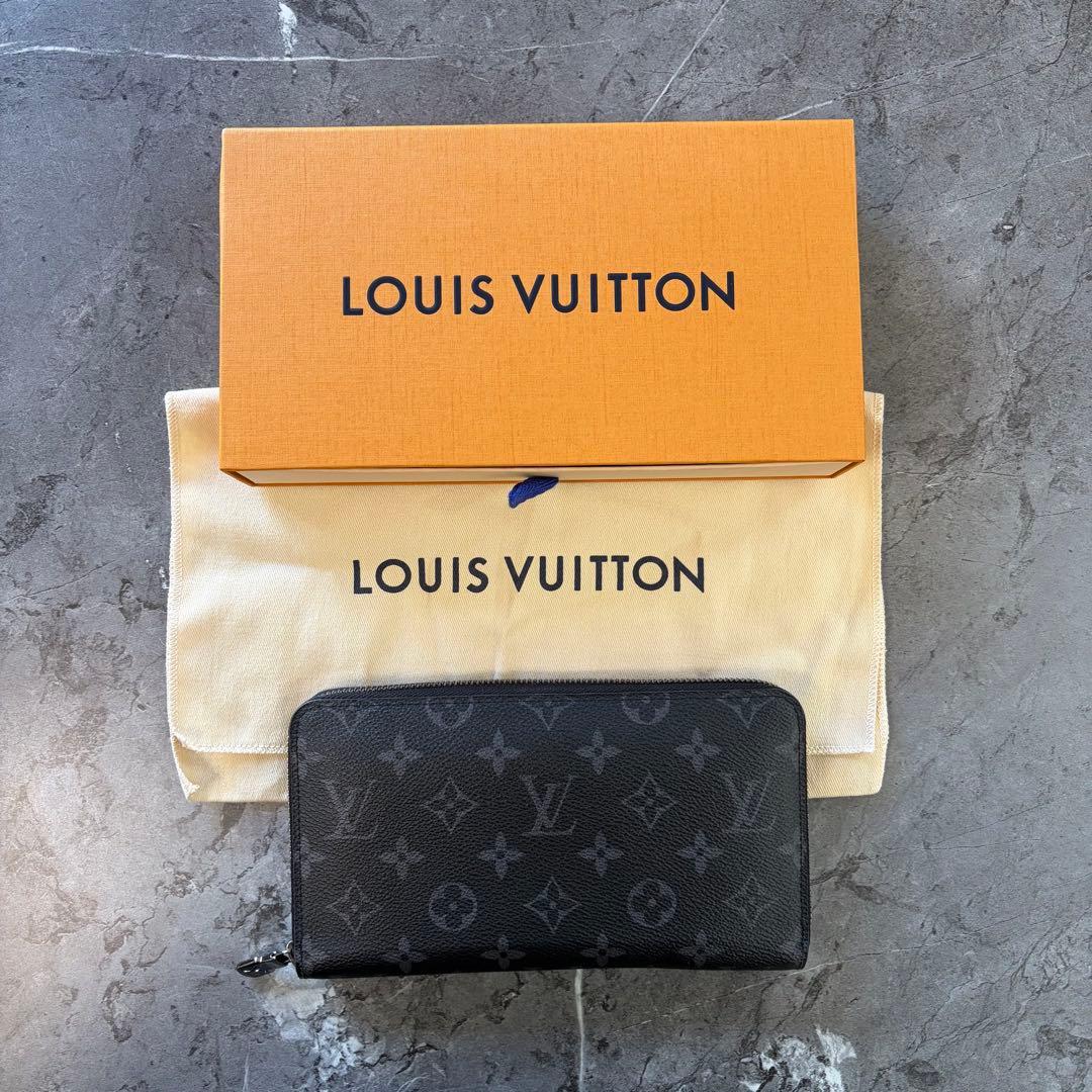 ルイ・ヴィトン　長財布　エクリプス　LV ラウンドファスナー