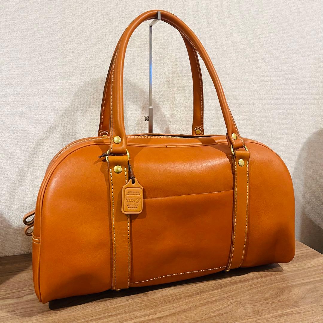 t*a様 【極美品】HERZ カジュアルボストンバッグ V-139 Mサイズ 大きなサイズとソフト革で使いやすいカジュアルボストンバッグ / 革鞄