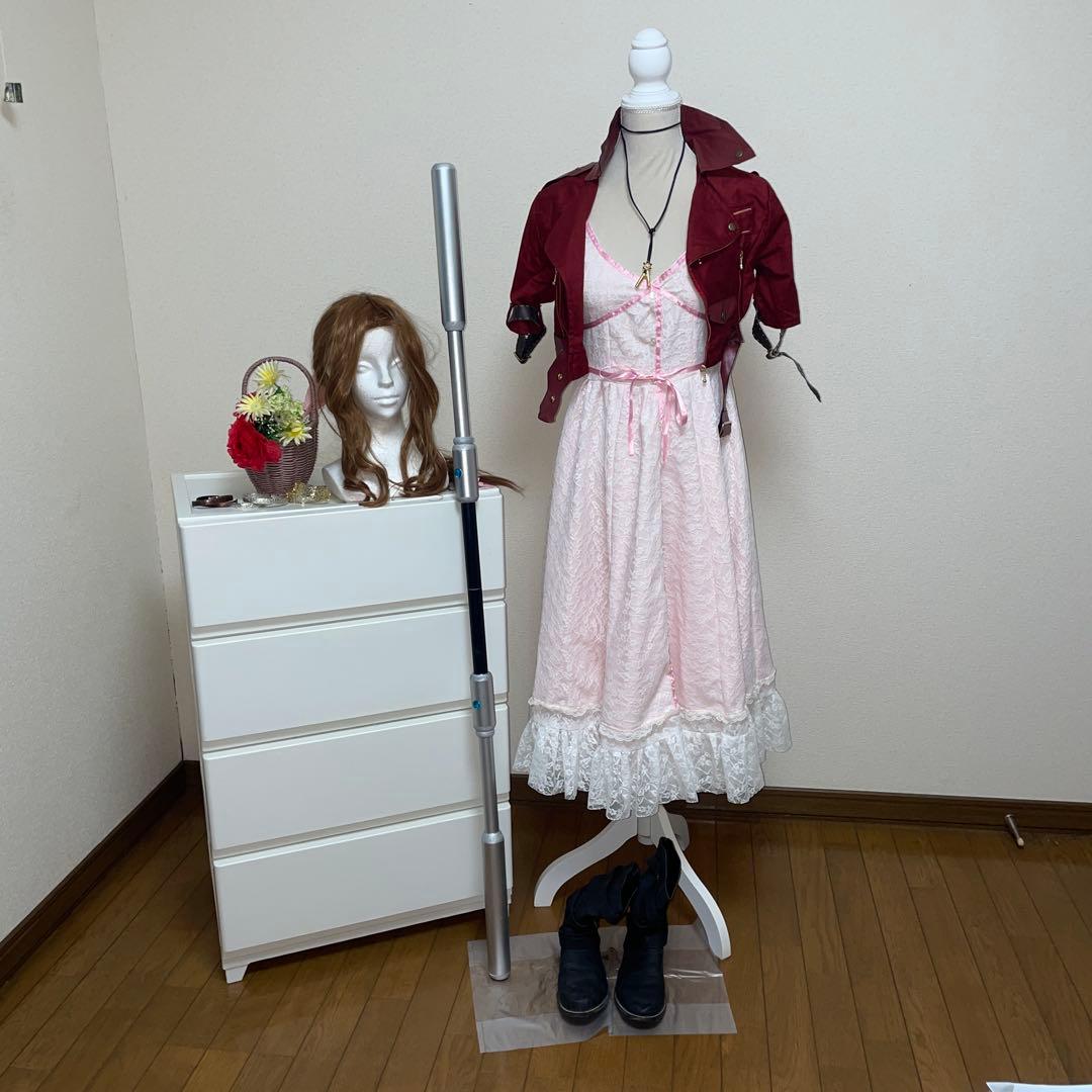 FF7 エアリス コスプレ衣装 フルセット