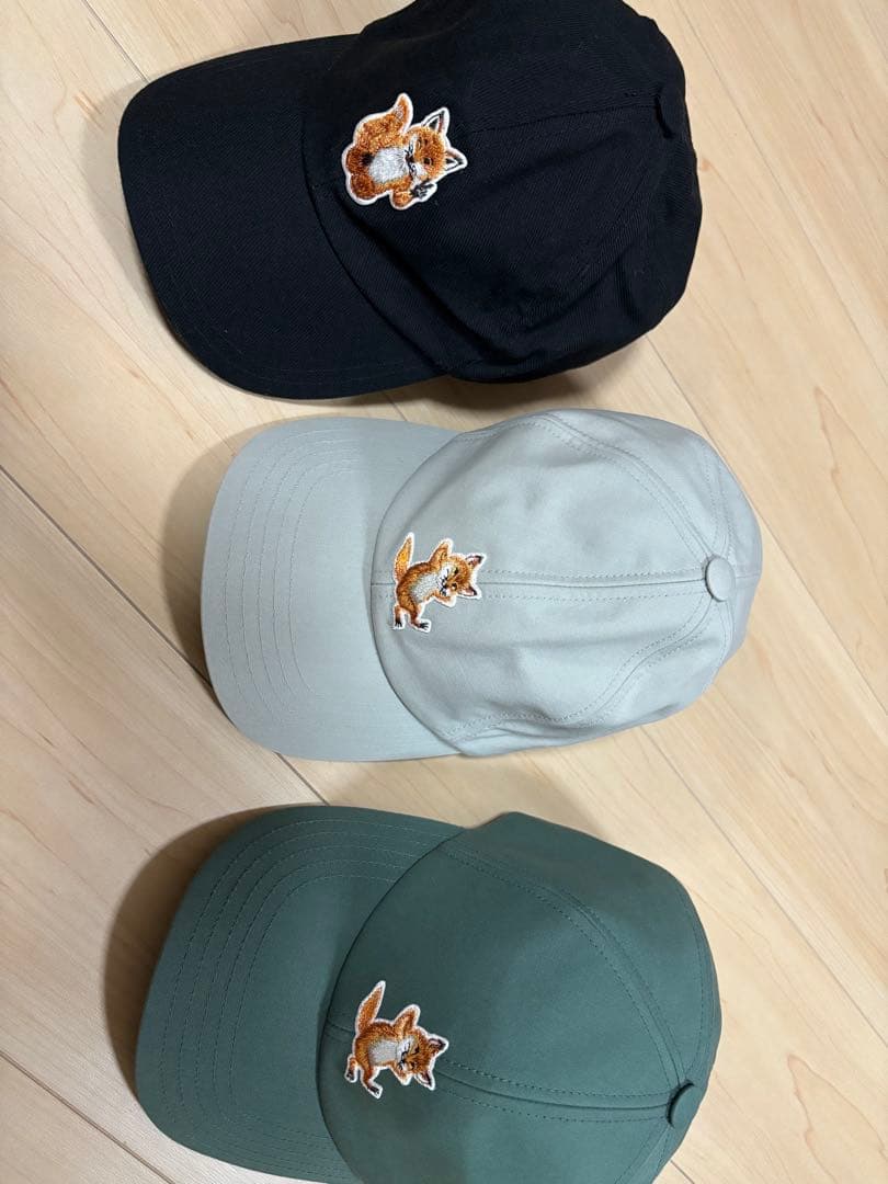 N*e様 MAISON KITSUNÉ ベースボールキャップ 3点セット