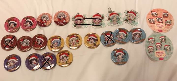 バンドリカフェ 缶バッチ アクリルキーホルダー バンドリ！ ガールズバンドパーティ！カフェ アンコール！ 缶バッジ