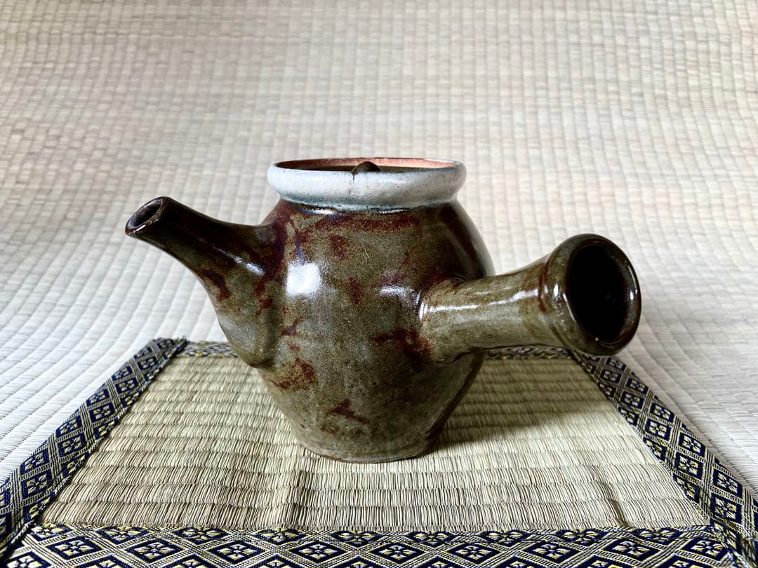 浜田庄司　鉄砂急須 浜田庄司の作品 Hamada Syojii 田島美術店AOYAMA Art Gallery TAJIMA