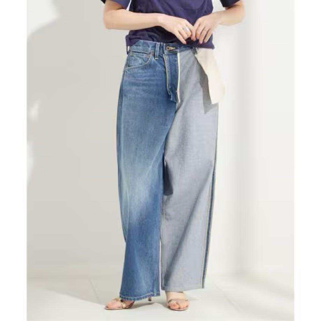 完売　INSCRIRE LEE ツートーンデニム Lee（リー） ジーンズ デニム デニムパンツ 「追加」「別注