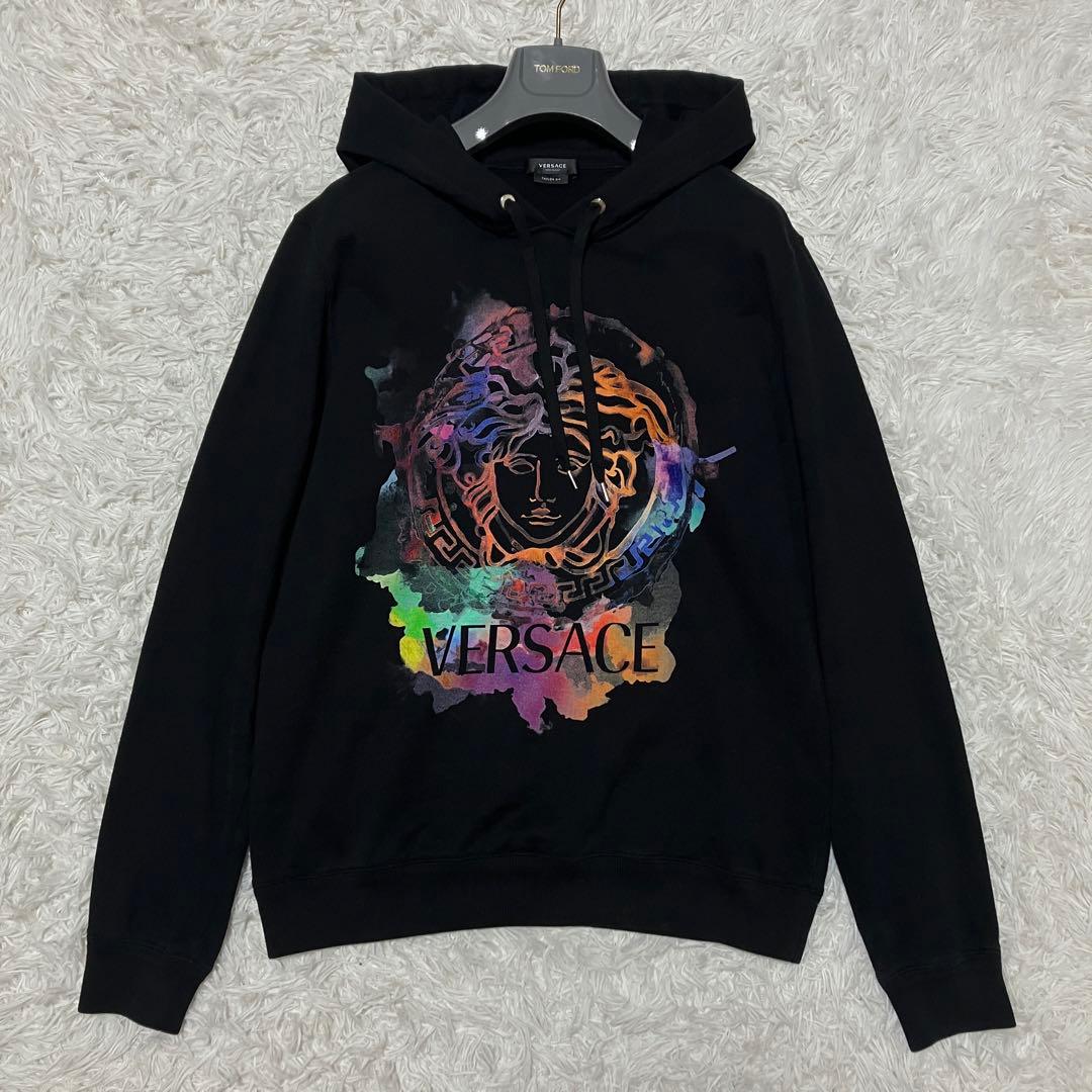 VERSACE　メデューサプリント　パーカー　ブラック　Lサイズ 楽天市場】ヴェルサーチ パーカー メデューサ メンズ VERSACE フード
