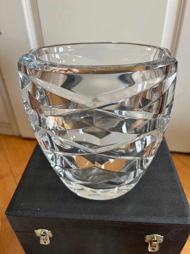フ*ク様 バカラ　クリスタルガラス カットデザイン 花瓶