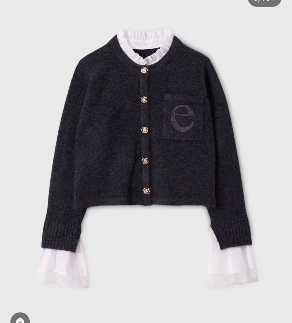 eimyistoire モヘアカーディガン　グレー EIMY ISTOIRE（エイミーイストワール） ジャケット ノーカラー