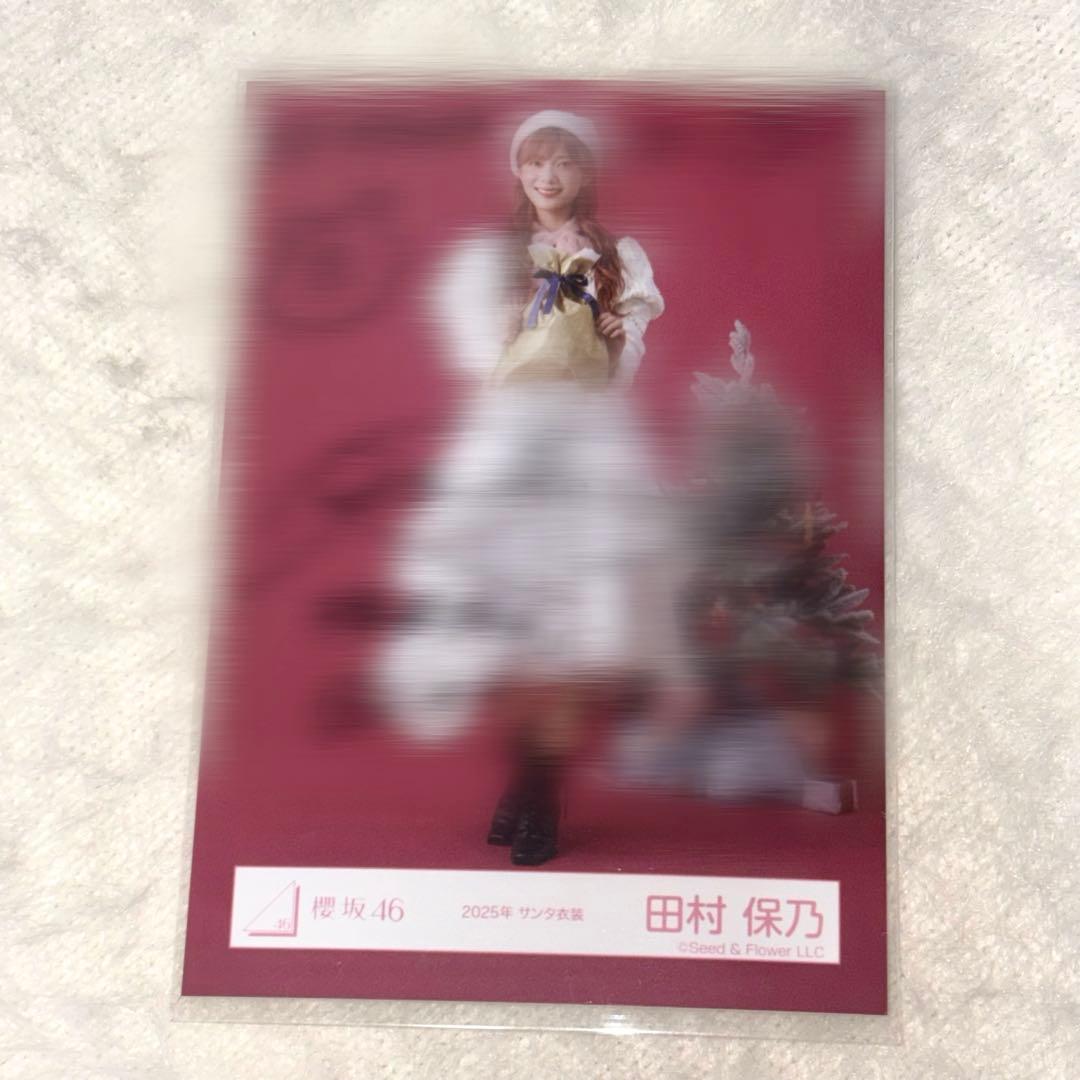 【最終値下げ】櫻坂46 田村保乃 2025サンタ衣装 直筆サイン入り生写真