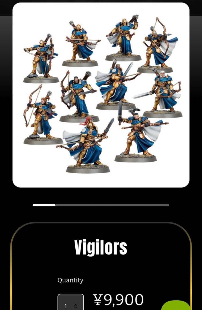 Stormcast Vigilors 組立済み ミニチュア 10体セット