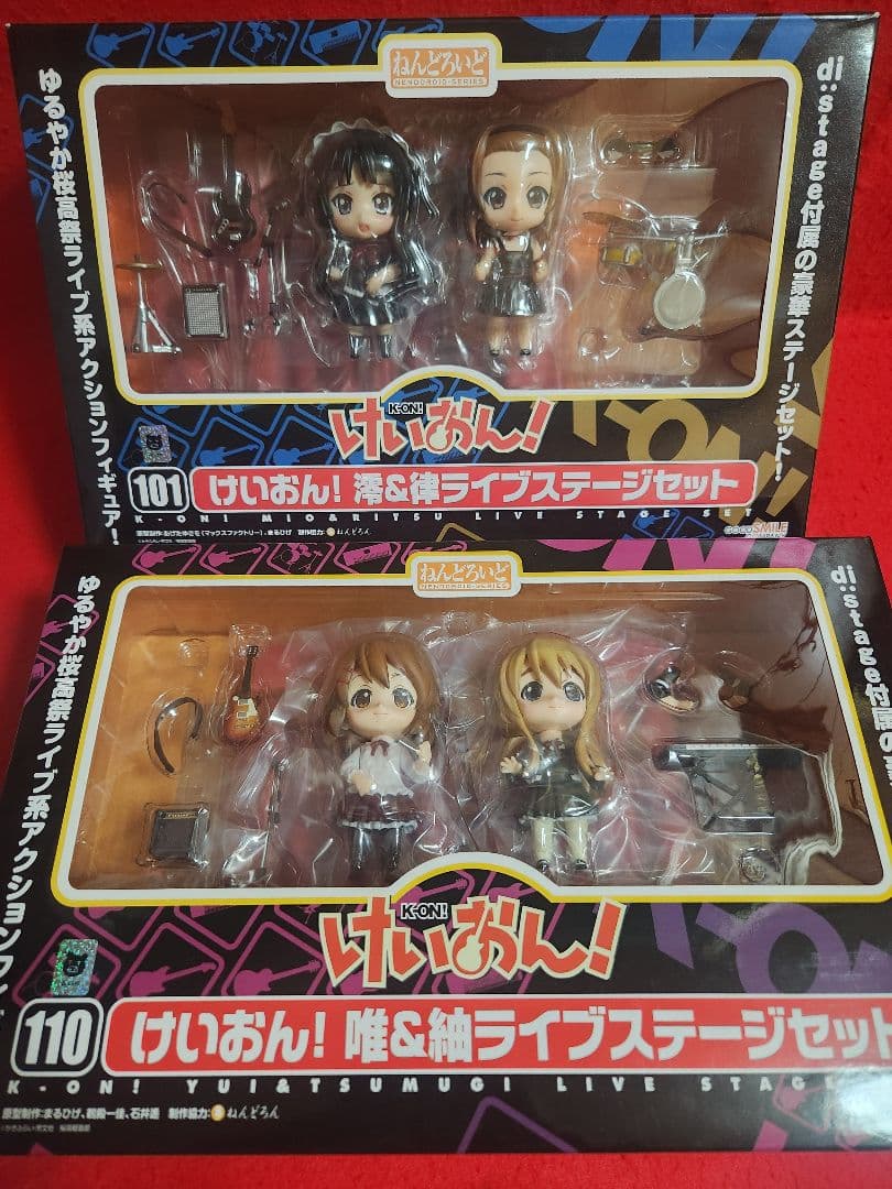 けいおん 唯&紬 フィギュア ライブステージセット 澪＆律 ねんどろいど