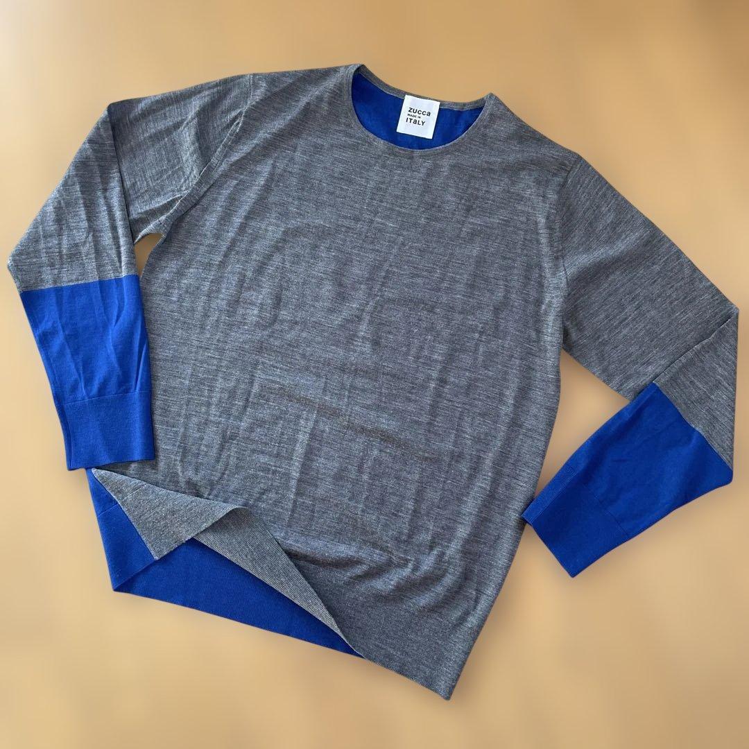 春も着れる美配色　ズッカ　イタリア製ニット　セーター ZUCCa｜ズッカのニット/セーター通販 - ZOZOTOWN
