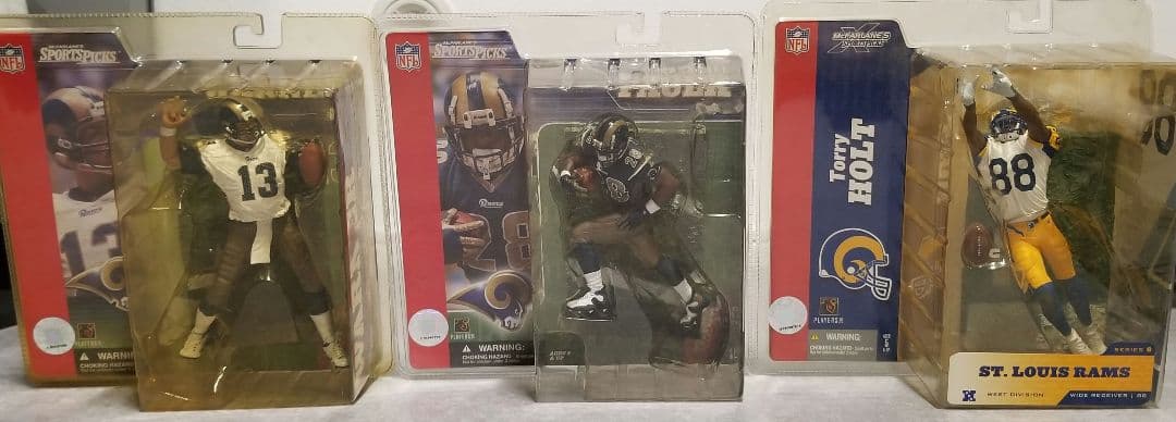 【未開封】NFL　マクファーレン　スポーツフィギュア　★ラムズ3点セット★