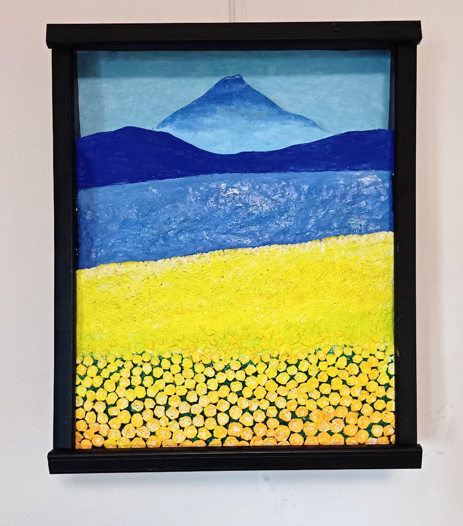 「薩摩富士とカルデラ湖」（未来絵画） Katsushika Hokusai（葛飾北斎） 葛飾北斎「富嶽三十六景 東海道江尻