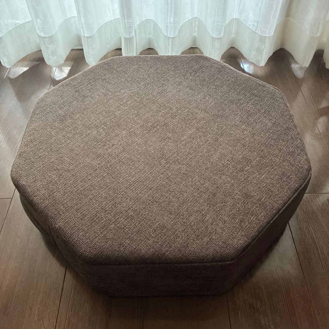 gymterior/シェイプエイト トランポリンクッション　ブラウン　<美品> ジムテリア お部屋に溶け込む クッション型トランポリン シェイプ