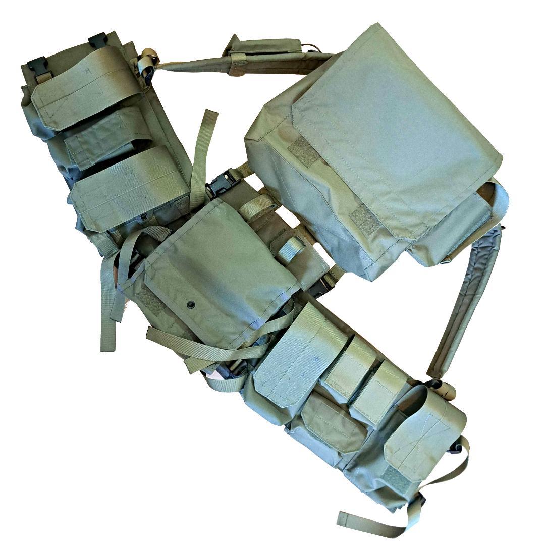 値下げ中! A11 コンバット ハーネス チェストリグ OD AKベスト AKチェストリグ/OD - ミリタリーギアBLACKBURN