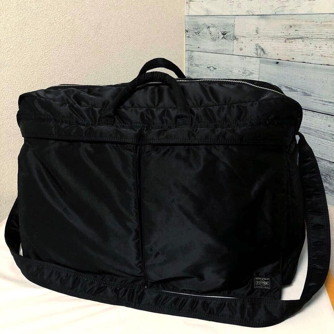 極美品✨希少 ポータータンカー ボストンバッグ ショルダーバッグ 大容量ブラック