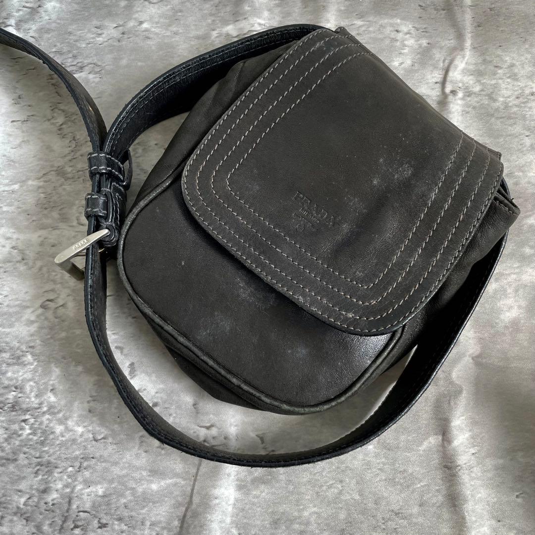 PRADA archive ウエストバッグ ロゴ型押し 中古・古着通販】PRADA SPORTS (プラダスポーツ) 90sアーカイブ
