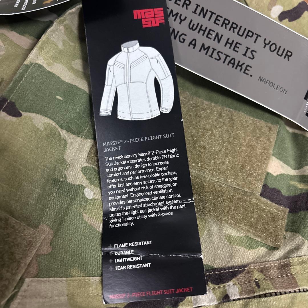 未使用品 米軍実物 MASSIF 2−PIECE FLIGHT SUIT JKT - メルカリ