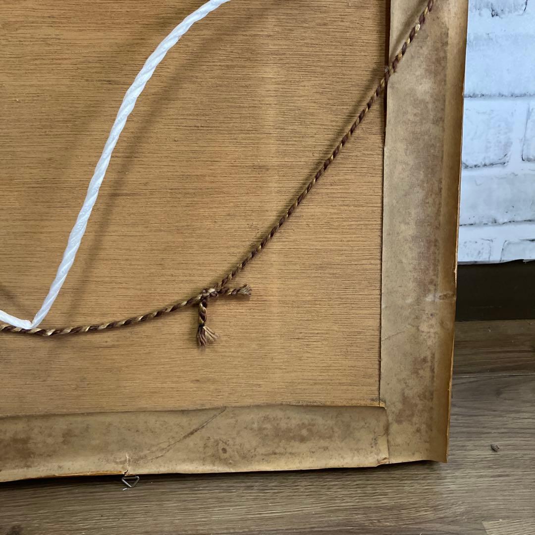 松庵 武比古 作 扇 虎 額装 伝統工芸 縁起物 金工芸 彫金 壁掛け 立