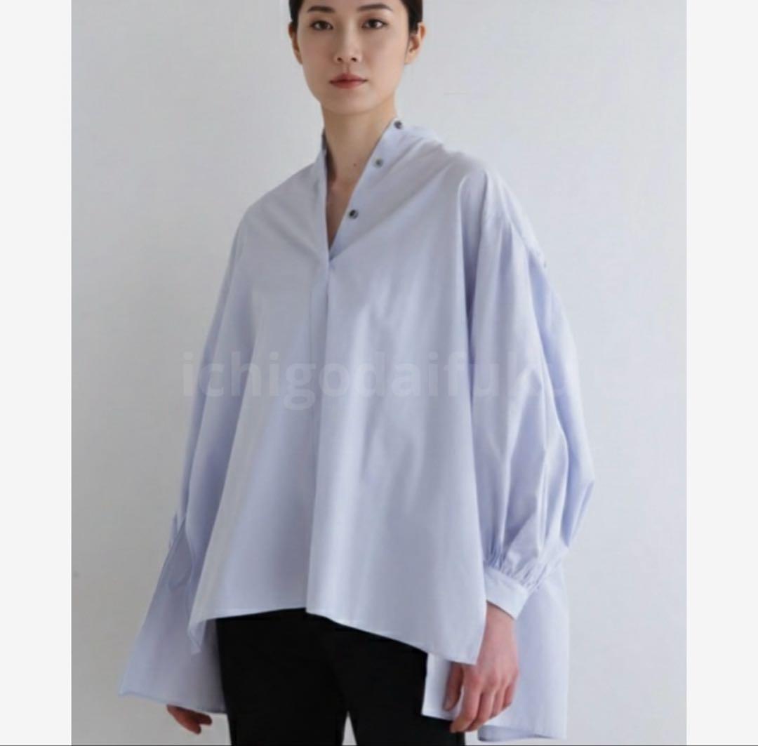 新品 タグ付き 25ss ルフィル タイプライターギャザーブラウス