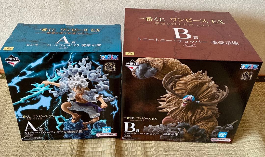 一番くじ　ワンピース　A賞 ルフィギア5 B賞 チョッパー　フィギュア　魂豪示像