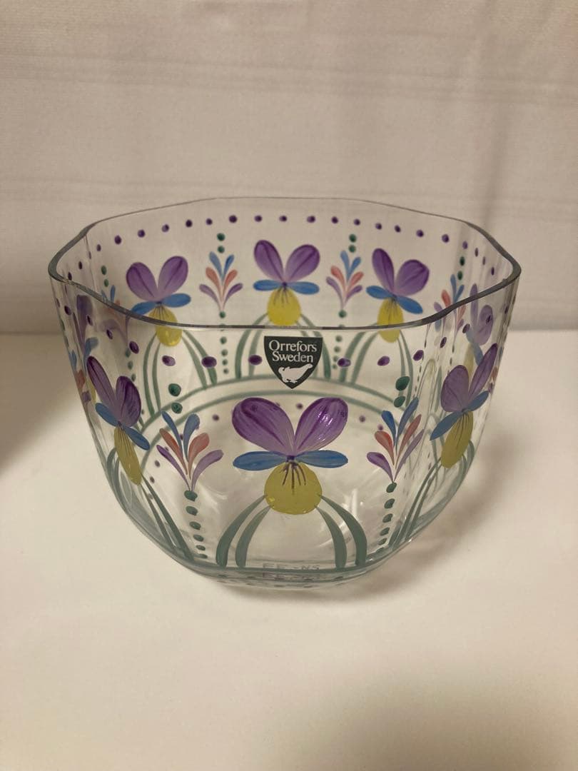 Orrefors Styvmorsviol Eva Englundスウェーデン