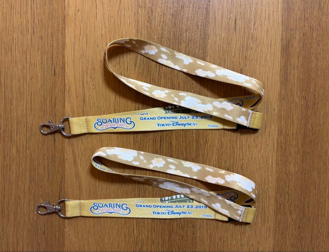 非売品／東京ディズニーシー ソアリン ネックストラップ 2本／グランドオープン