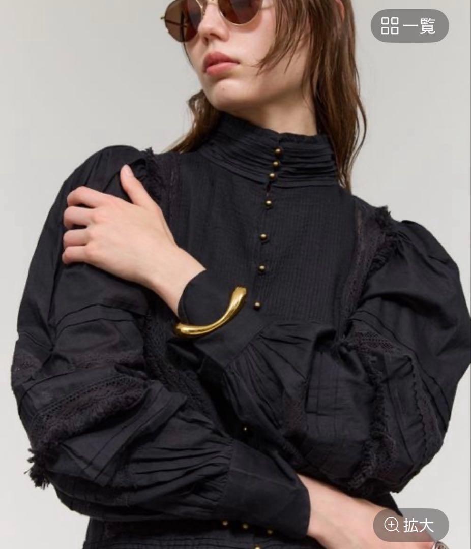 Chaos カオス　エッサウィラブラウス　ブラック