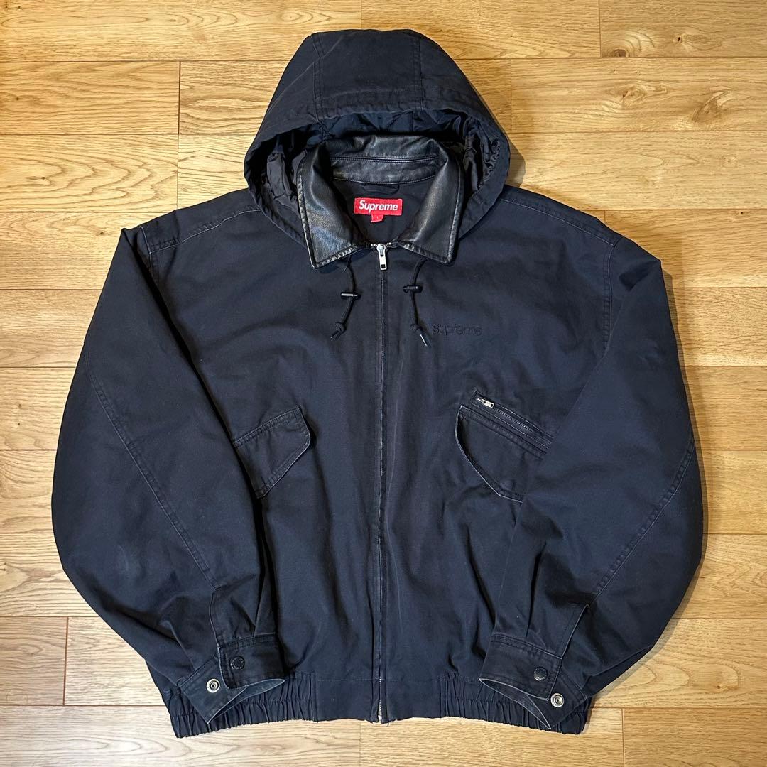 ジャケット・アウター Supreme leather collar utility jacket L Supreme - Supreme Leather Collar Utility Jacket の通販 by KJ