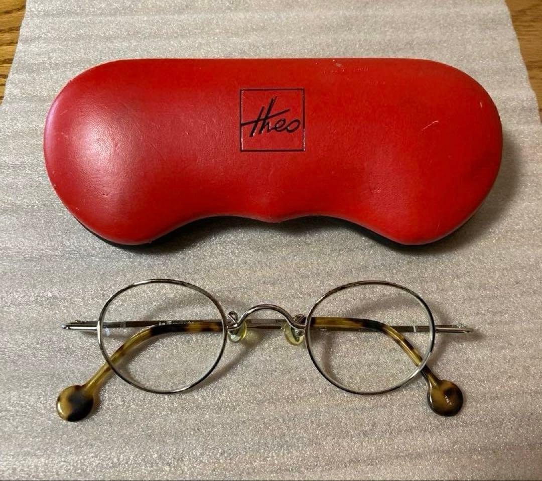 テオ/THEO 丸メガネ（べっこう）度あり