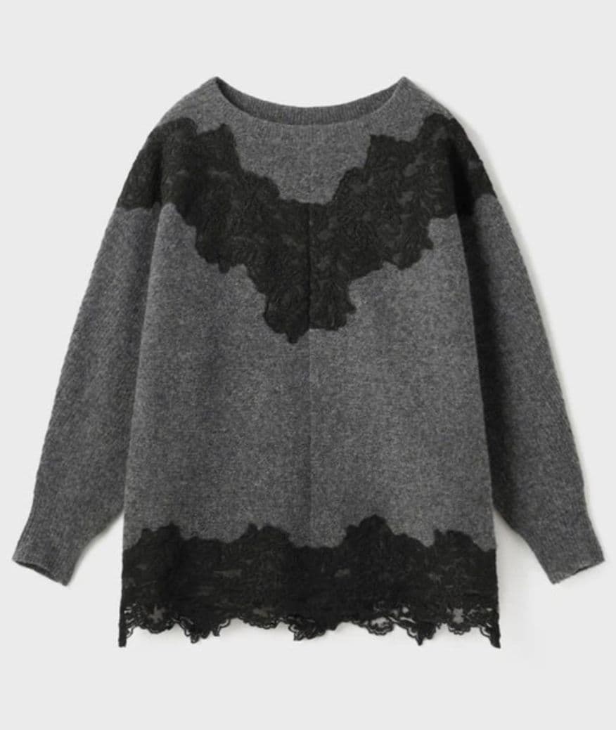 ＊ダイアグラム＊レース付プルオーバー セーター