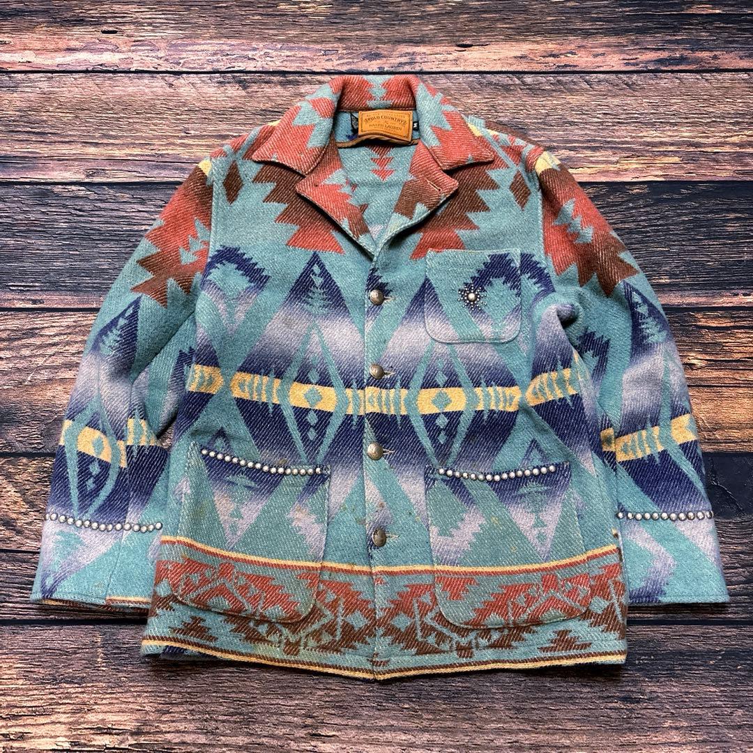 ジャケット・アウター POLO COUNTRY / 90's native rug jacket