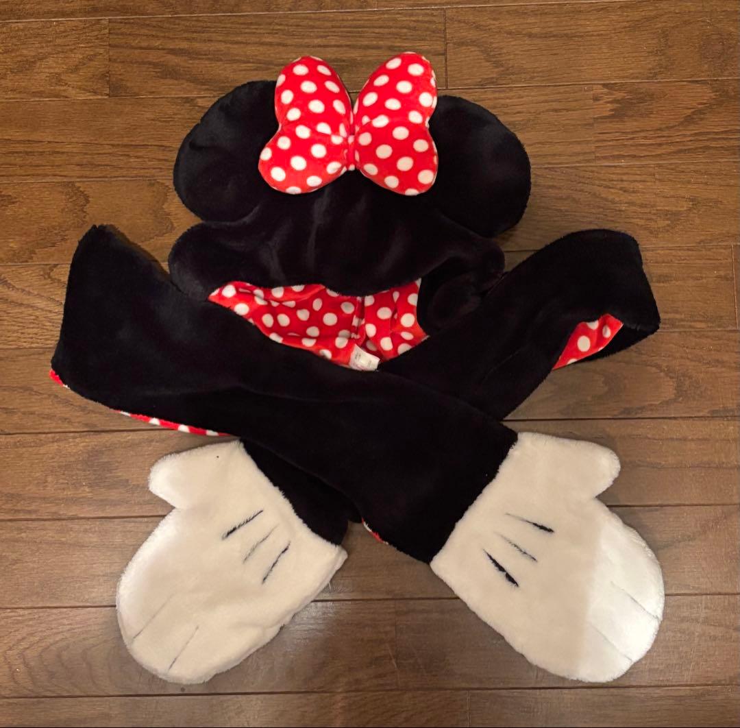 .ミニー マフラーファンキャップ