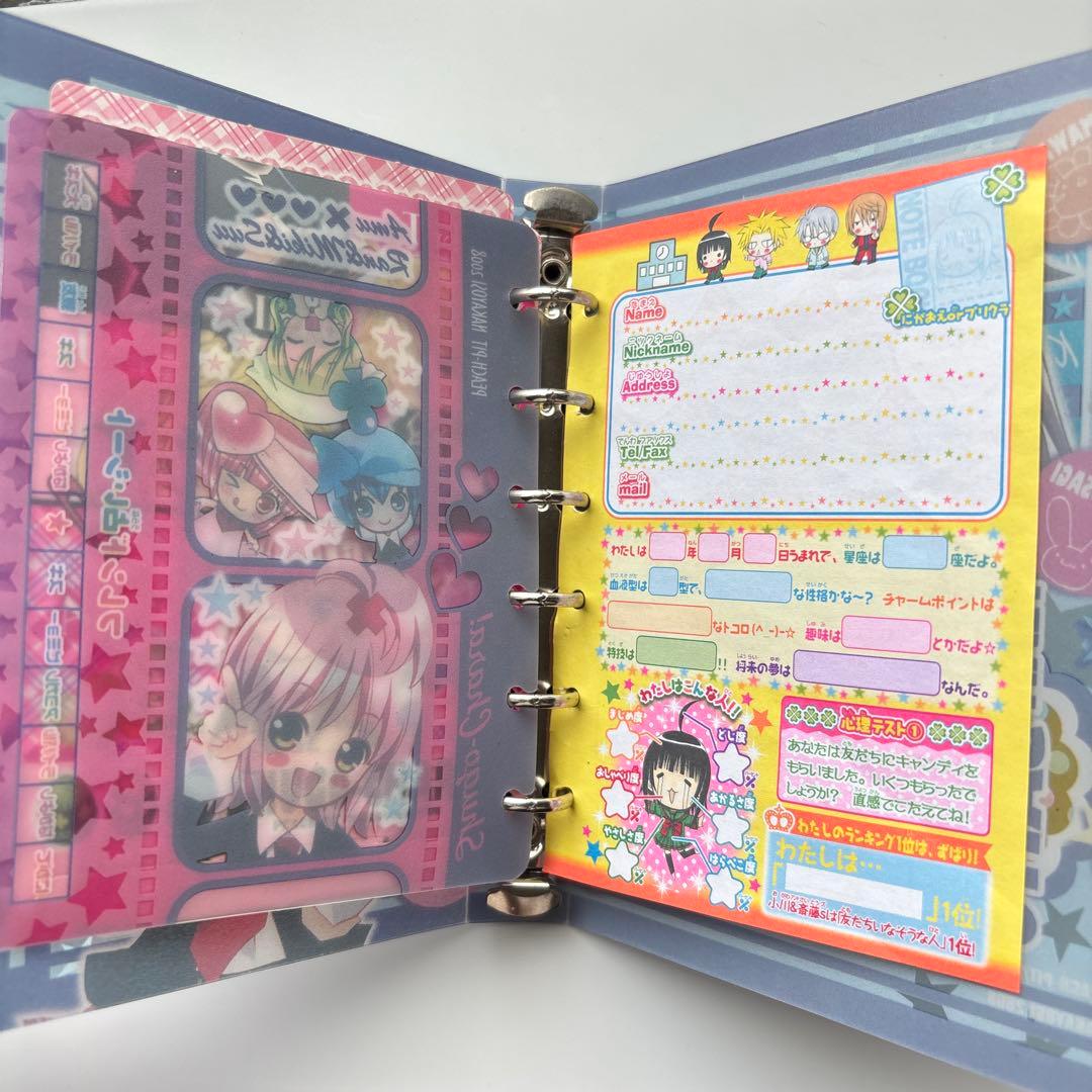 平成レトロ しゅごキャラ ファイル プロフィール帳 なかよし 付録 2008