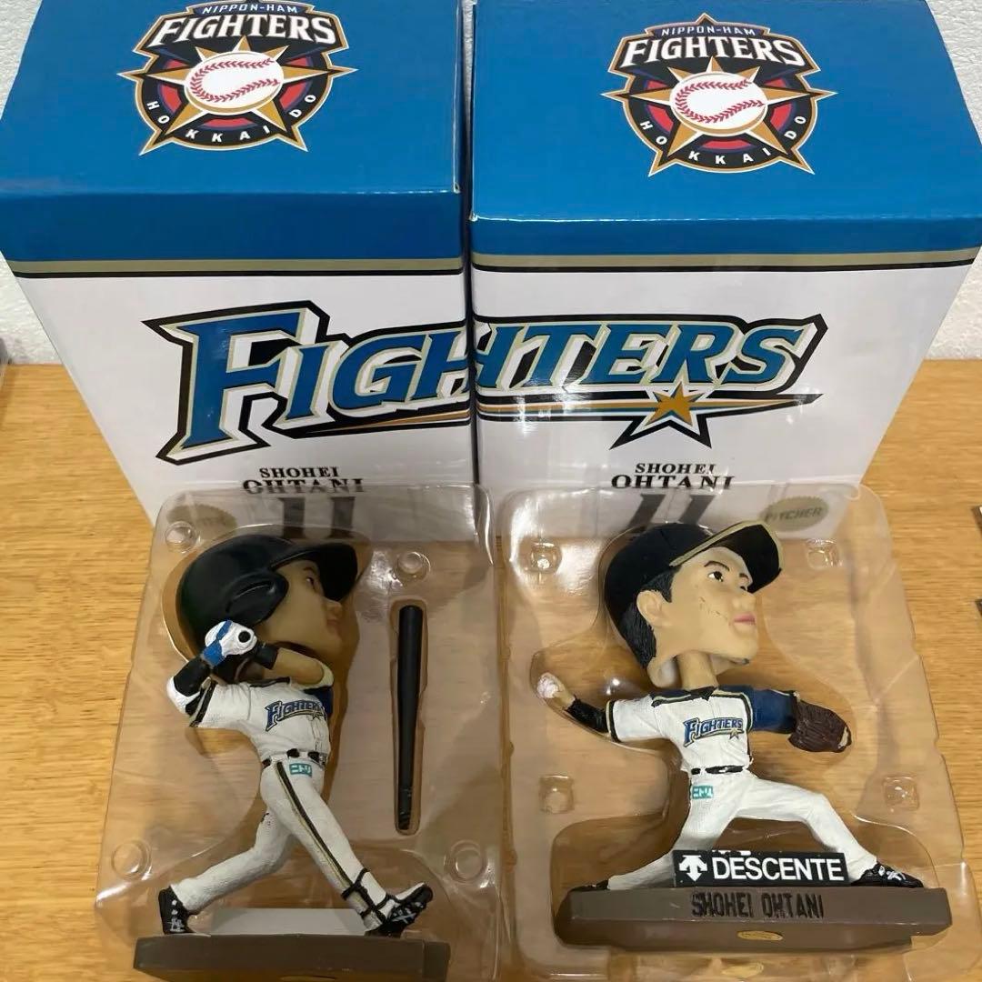 【新品未使用】希少　大谷翔平　日本ハムファイターズ　バブルヘッド　二刀流セット 大谷翔平二刀流デュアルボブルヘッド | 9ちゃん屋 -TOKYO MX Official