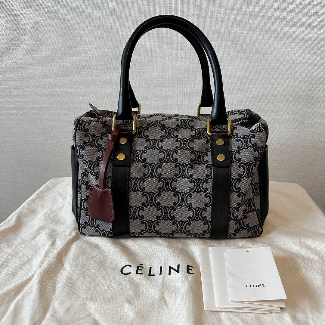 美品★CELINEセリーヌ★ボストントリオンフ★オールドセリーヌ希少