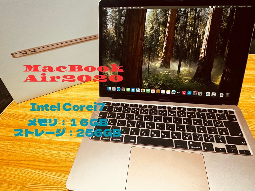 【希少CTO】MacBookAir2020 i7/16GB/256GB Gold