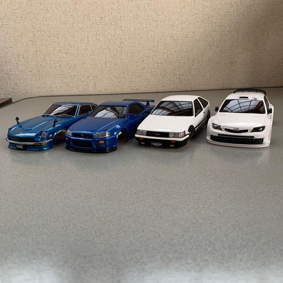 ミニッツ　ボディ ミニッツ】初めてのホワイトボディ製作！缶スプレーでやってみた