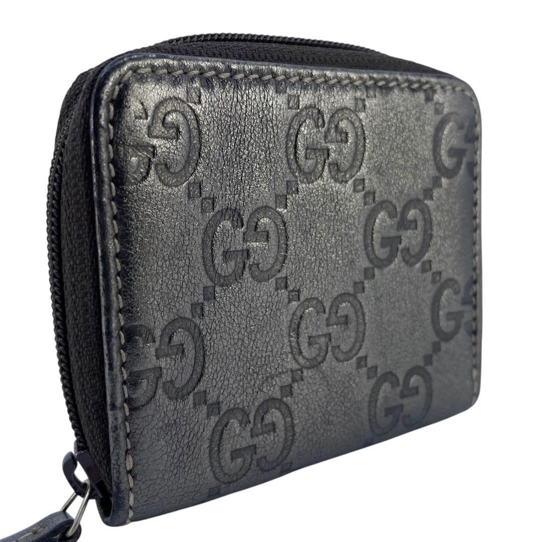 美品GUCCI グッチ ブラウン グッチシマレザー ケース