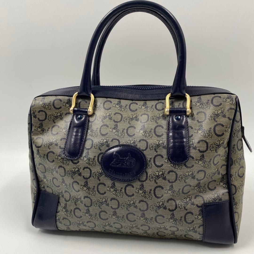 オールド セリーヌ Cマカダム 馬車 ミニボストンバッグ ハンドバッグ