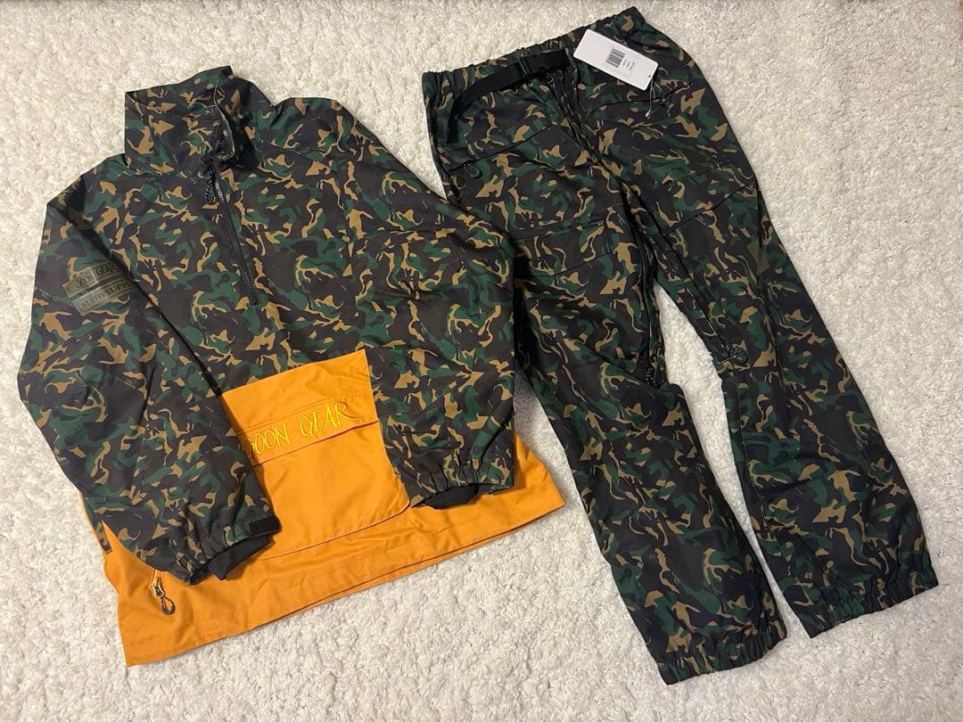 スノーボードウェア 迷彩 上下セット