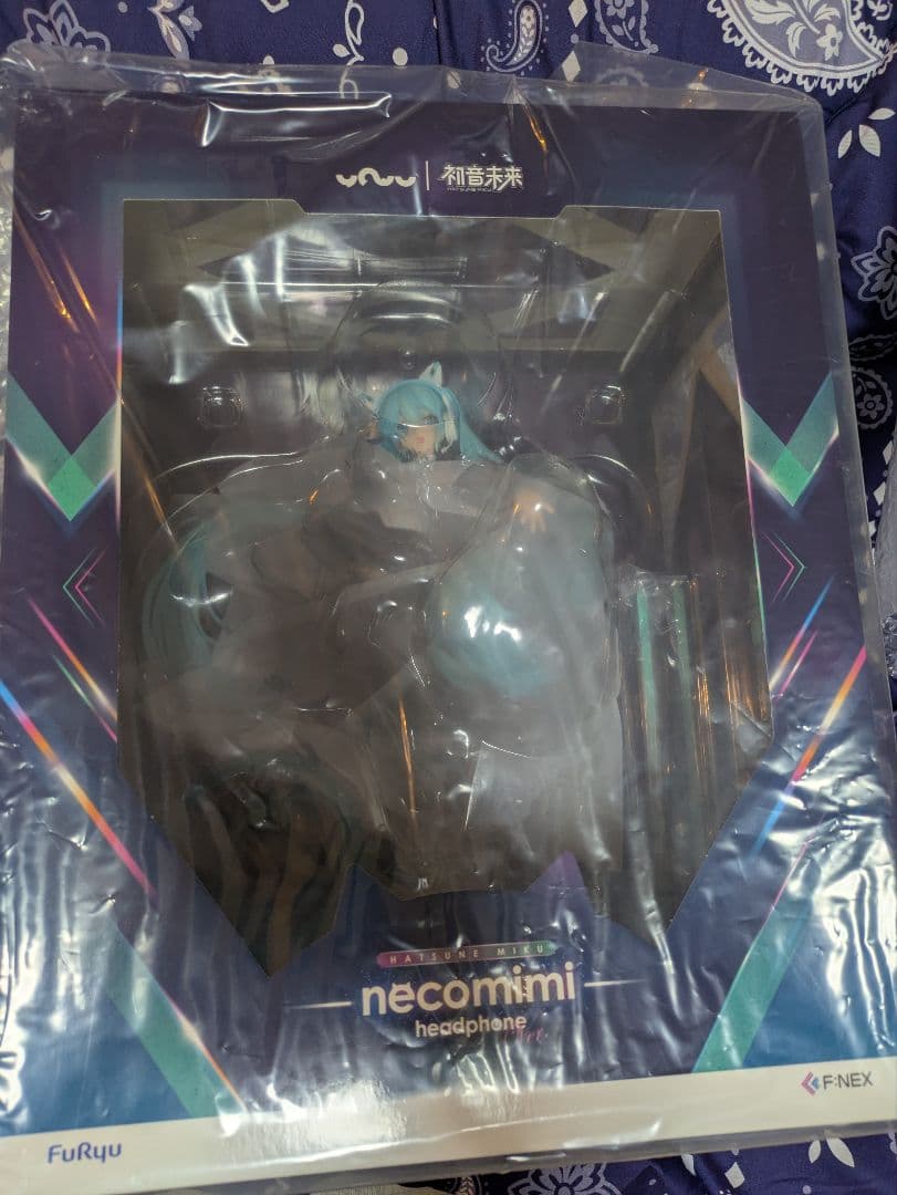 【開封品】 妖舞YOWU×F:NEX 初音ミク 猫耳ヘッドフォンVer.