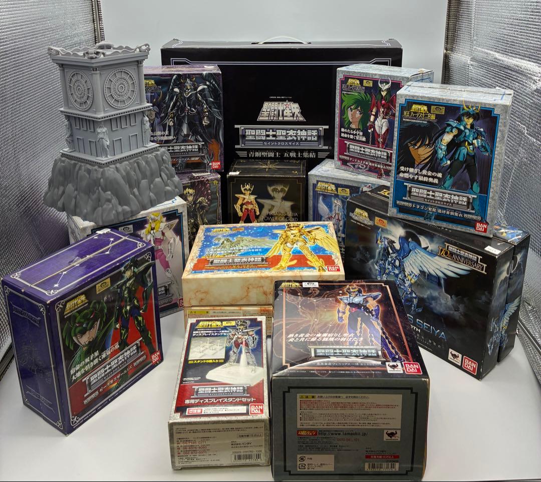 聖闘士星矢　聖闘士聖衣神話　フィギュア　魂ウェブ限定品　開封展示済み　まとめ売り 聖闘士聖衣神話」シリーズのフィギュアがずらり！ 20周年を記念した