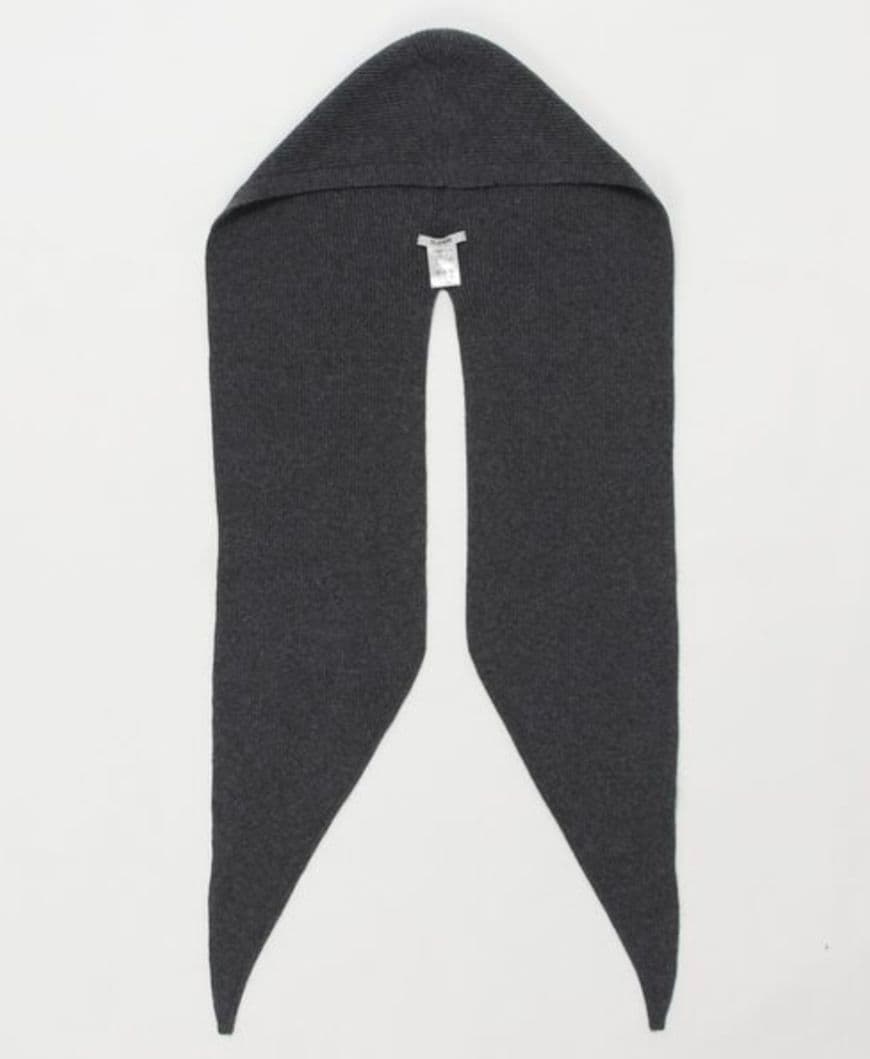 SLOANE　リブ ウール×カシミヤ フード付きマフラー