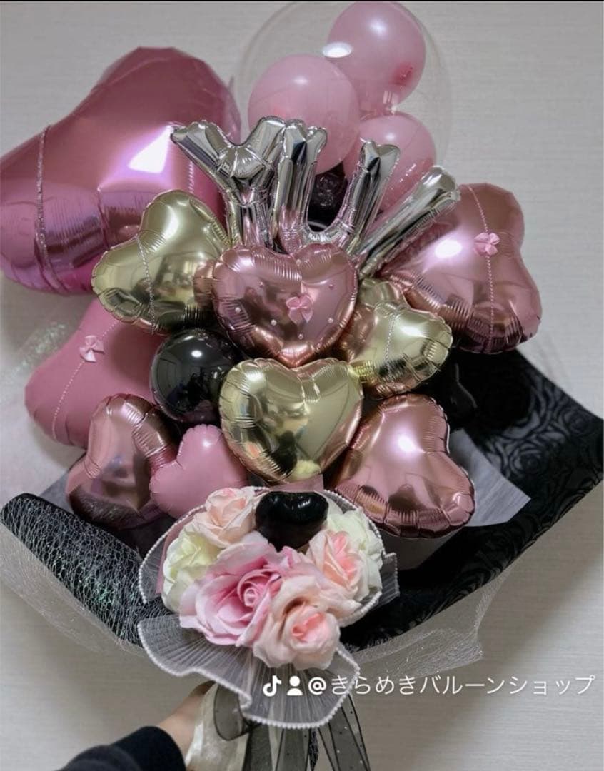 ら　3月　卒業式　バルーン　花束　ブーケ　3-1