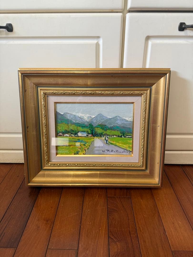 ⑤「北アルプス」髙橋一善 油絵