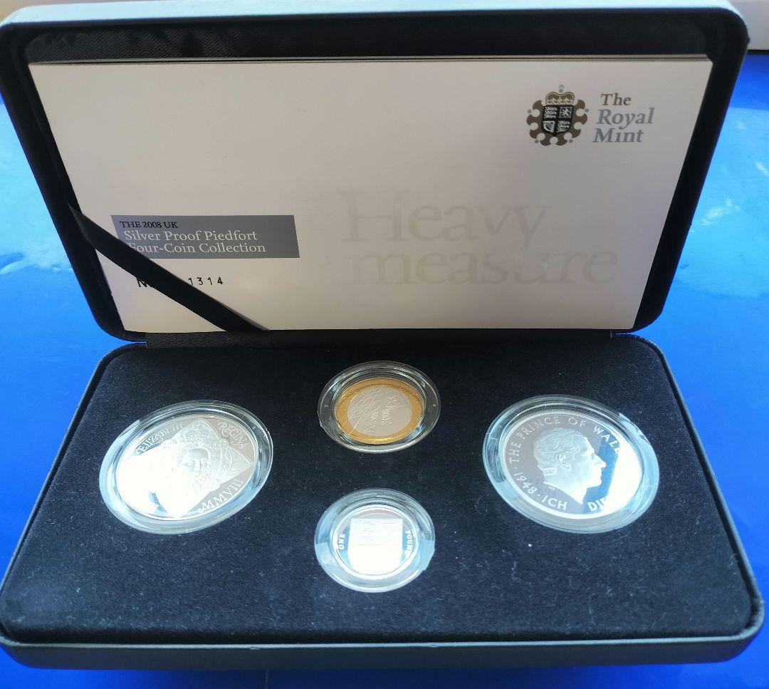 コレクション THE2008UK SilverProof Piedfort Four-Coin British Royal Mint Launches Piedfort Coins in 2008 UK Silver Proof